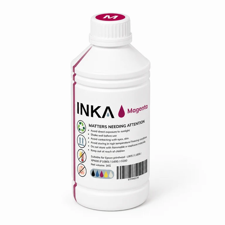 INKA 品红色 DTF 墨水 · 1 kg